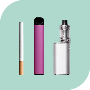 Nikotin, Vape, E-Zigarette, klassische Zigarette